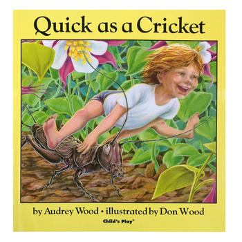 Quick as a Cricket（附CD）我像蟋蟀一样快 廖彩杏推荐英文原版童书 大开本 