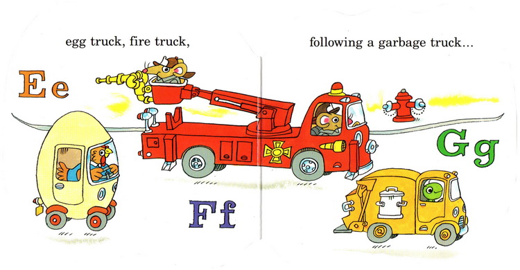 Richard Scarry's Cars and Trucks from A to Z（纸板书）