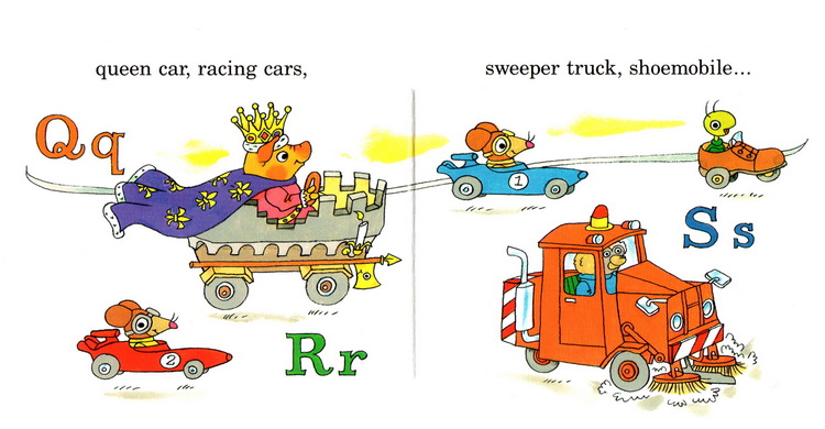 Richard Scarry's Cars and Trucks from A to Z（纸板书）