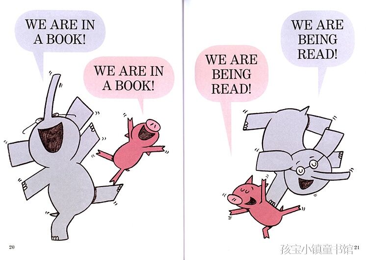 Elephant & Piggie Books:We Are in a Book!  我们在书中！（硬装）
